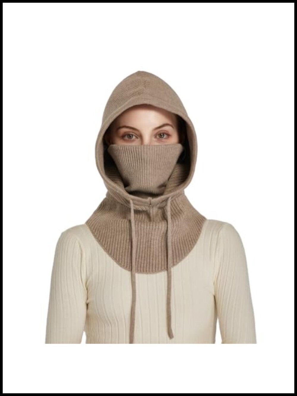 Knit Balaclava Winter Hats Ski Mask Face Cover Neck Warmer